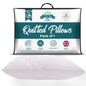 Posh Tag Quilted Pillows 48cm x 74cm Hotel Pillows Non Allergenic Soft Pillows For Sleeping, Hypoallergenic, Back and Down Support Alternative, Bed Pillows Hollow Fiber Filled Pillows